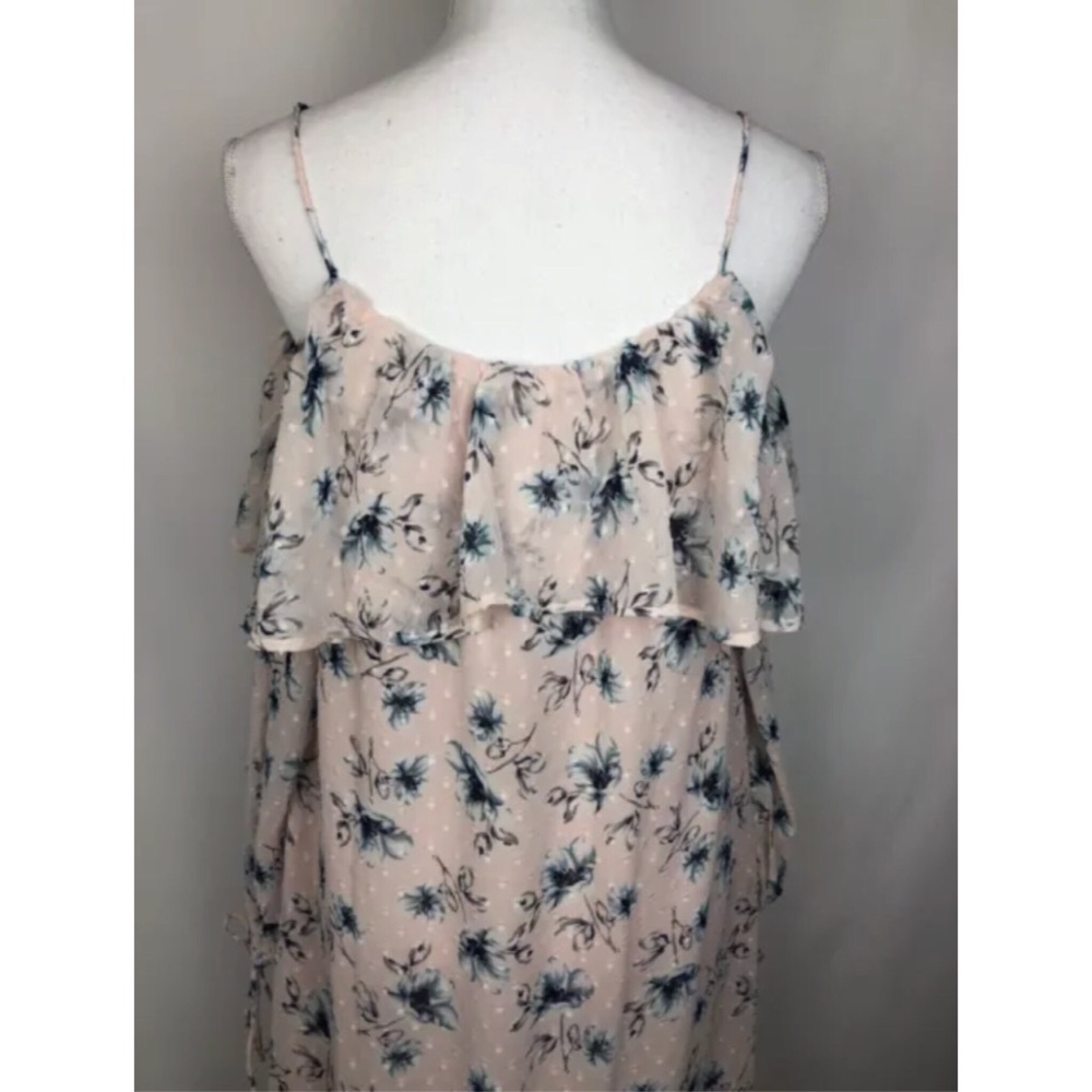 Moon River Cold Shoulder Floral Print Pink Dress - Picture 6 of 8